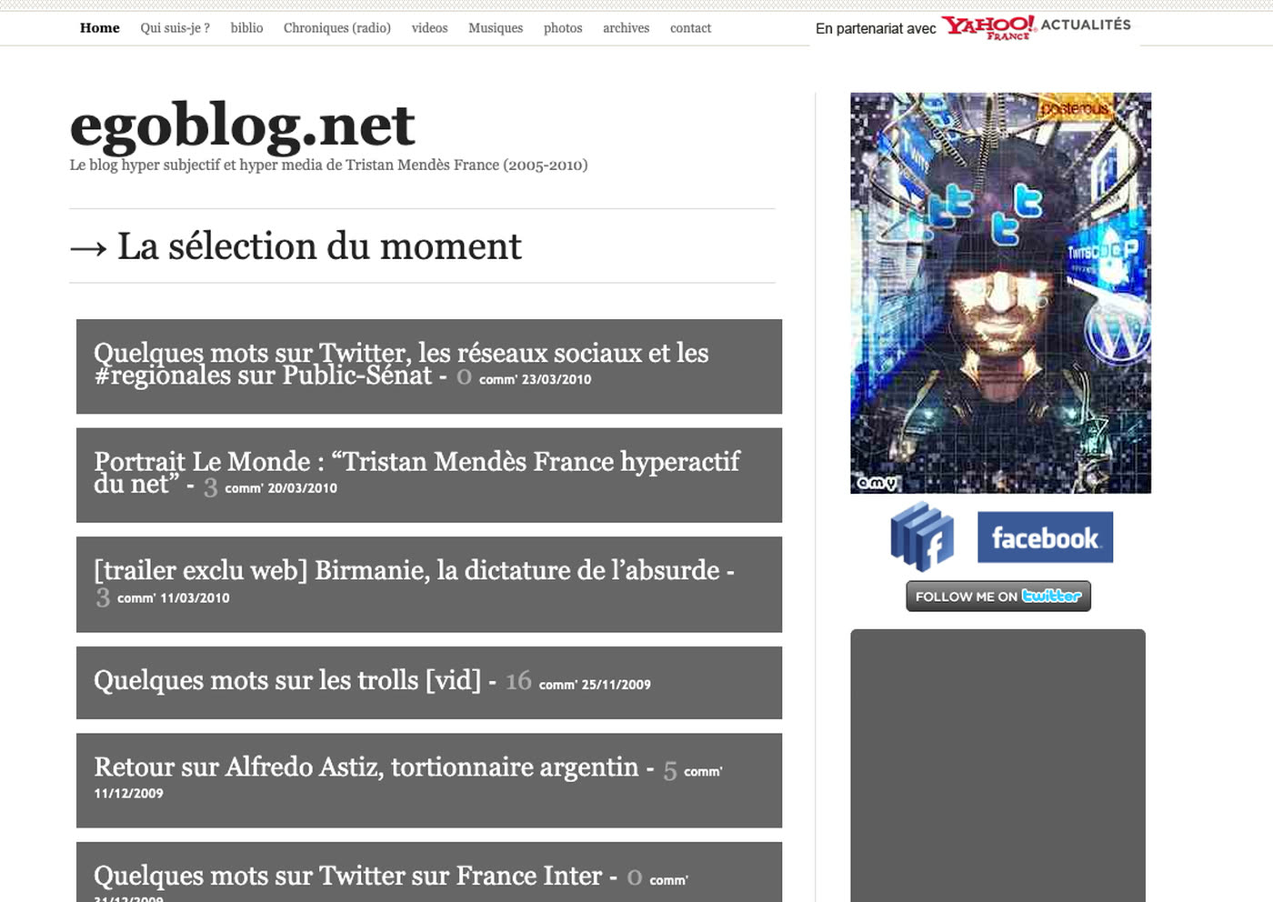 L'avatar bleu, avr. 2010
